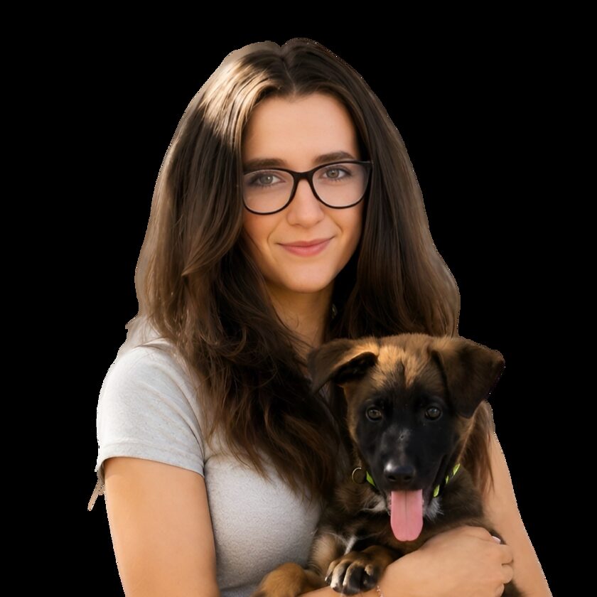 Natália češe psovi srsť po kúpeli